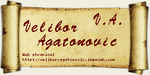 Velibor Agatonović vizit kartica